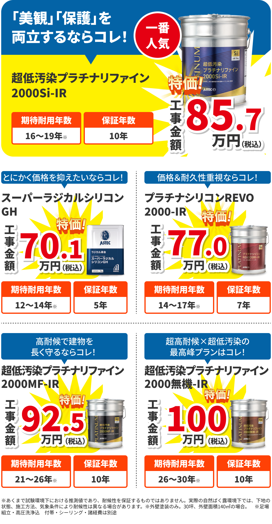 プラン一覧